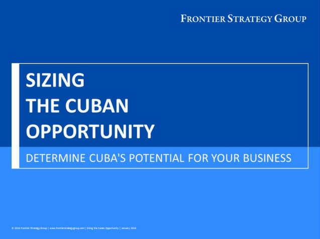 Sizing the Cuban Opportunity