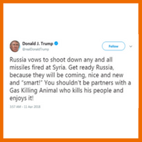 “Get Ready” – Trump’s Tweet a Warning to Russia…and a Warning to Investors “Get Ready” – Trump’s Tweet a Warning to Russia…and a Warning to Investors